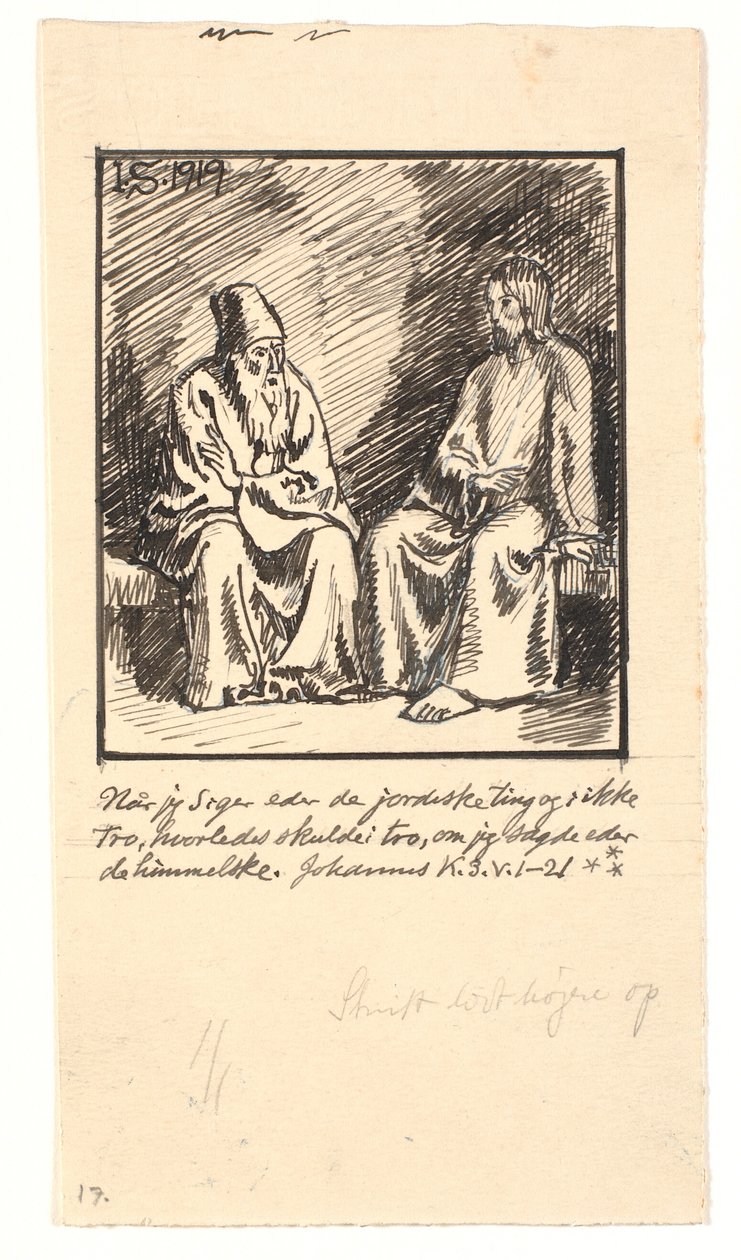 Christus und Nikodemus von Joakim Frederik Skovgaard