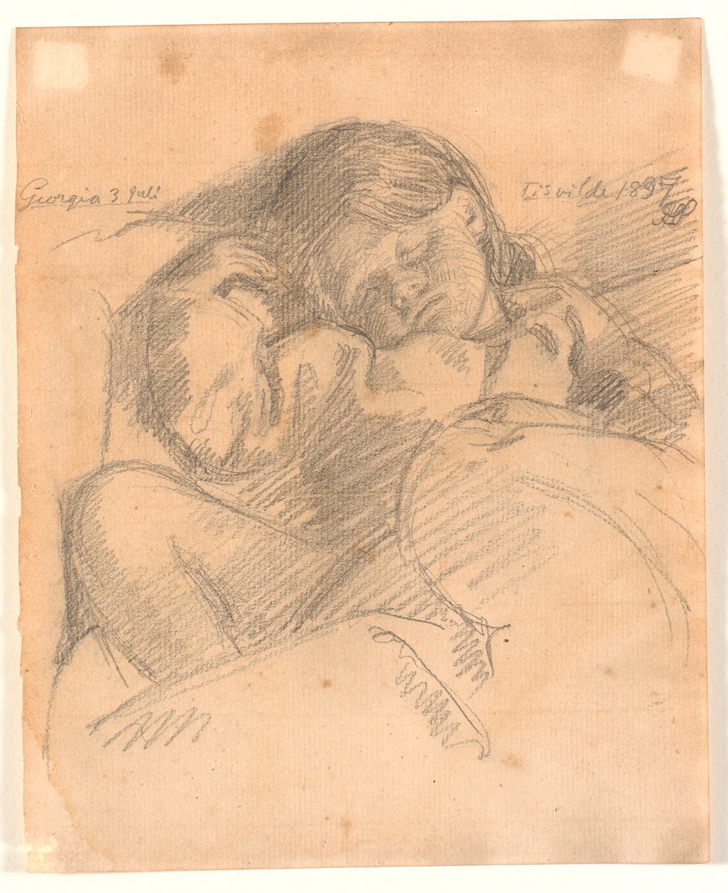 Schlafendes Kind, Georgia von Joakim Frederik Skovgaard