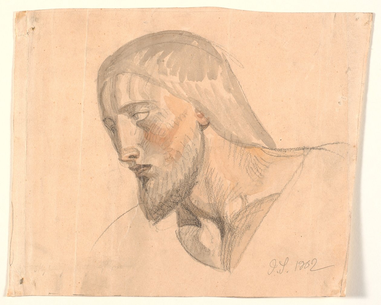Studie eines Kopfes von Joakim Frederik Skovgaard
