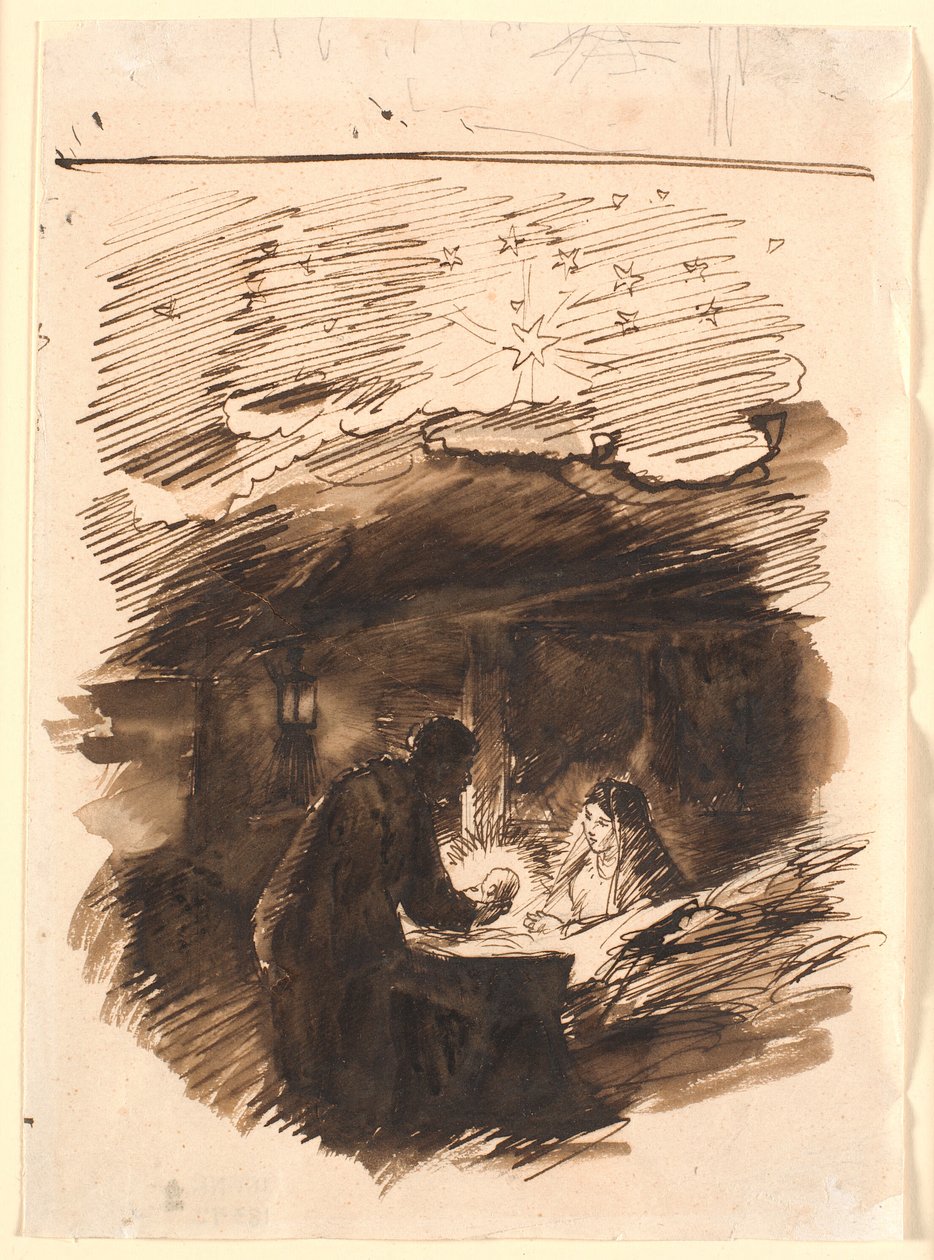 Entwurf für "Heilige Nacht" von Joakim Frederik Skovgaard