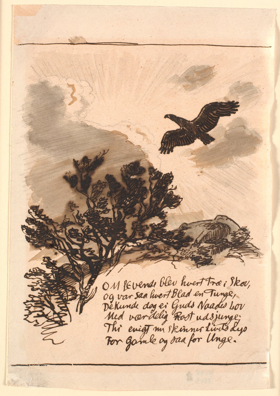 Entwurf für "Der Adler" von Joakim Frederik Skovgaard