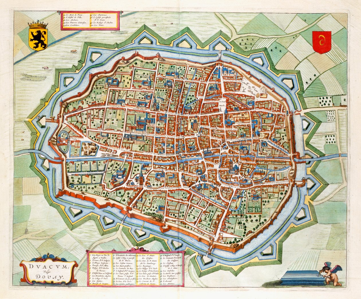 Douai, 1649 von Joan Blaeu