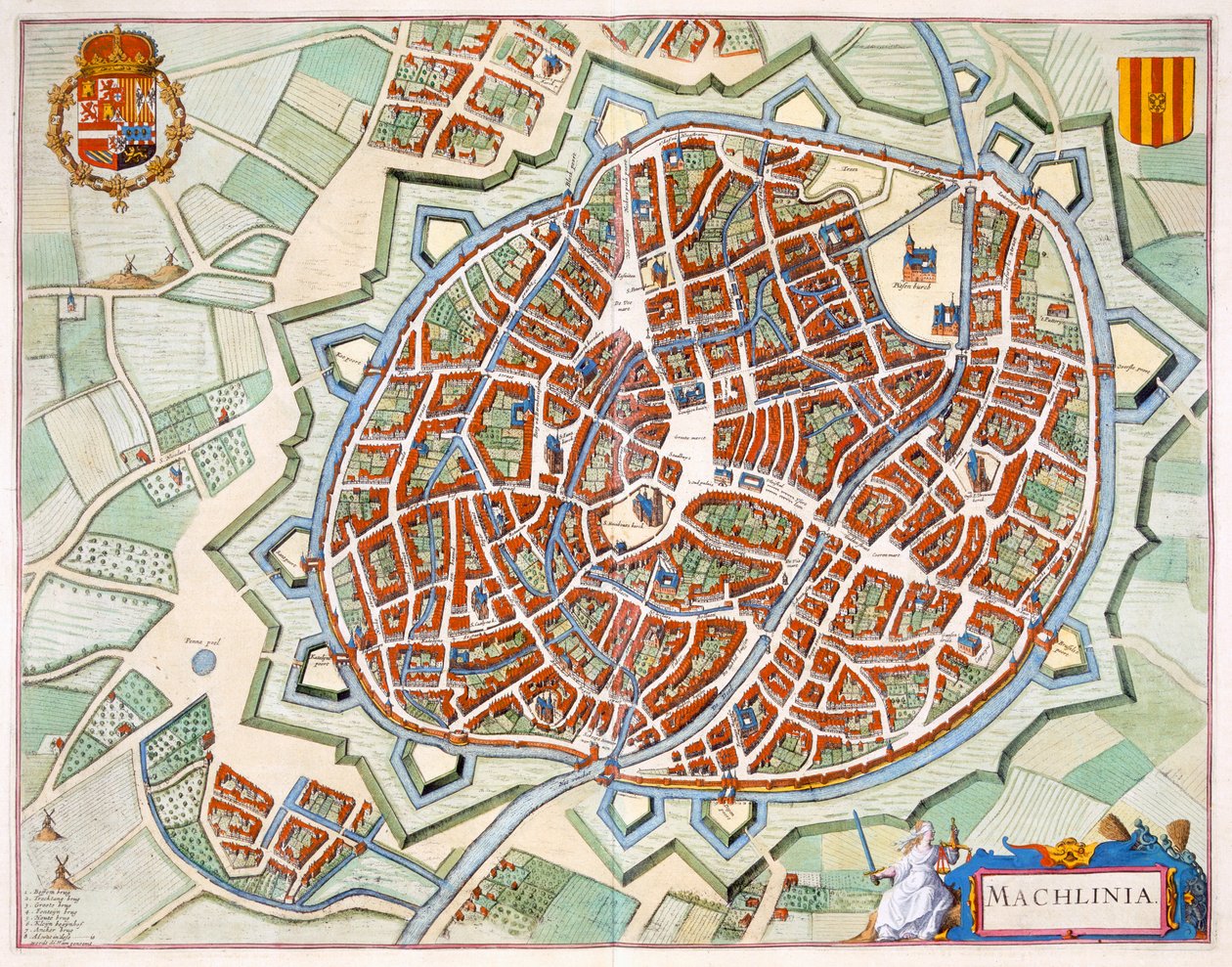 Mechelen, 1649 von Joan Blaeu