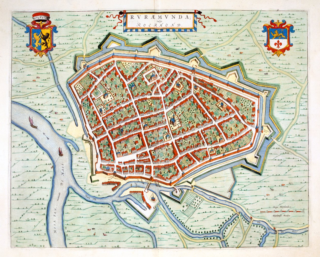 Roermond, 1649 von Joan Blaeu
