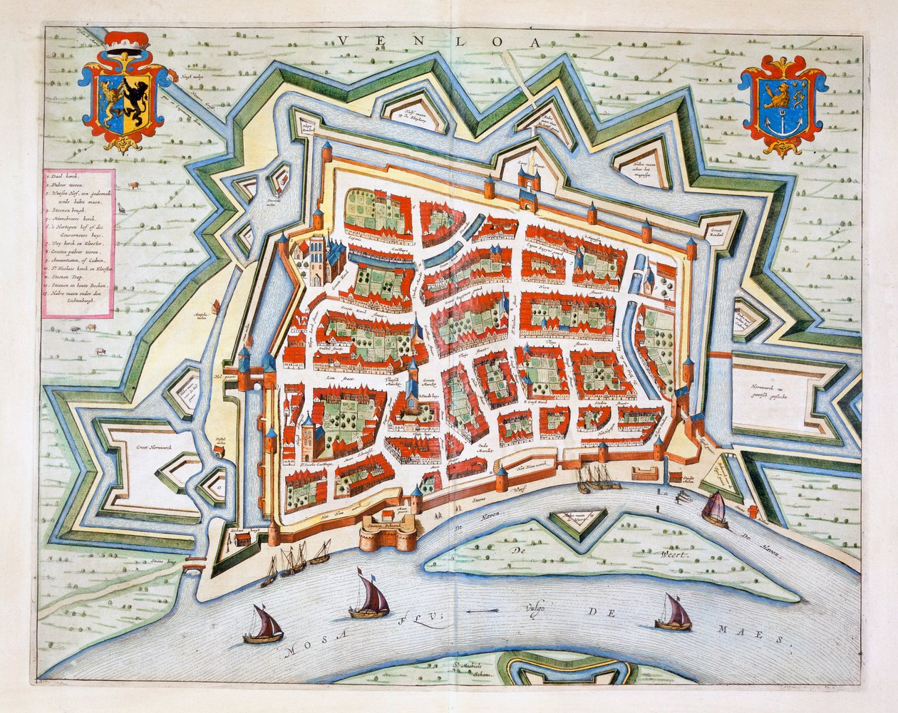 Venlo, 1649 von Joan Blaeu