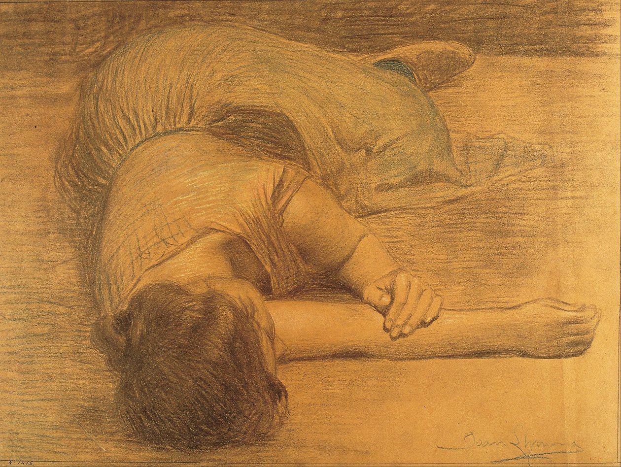 Frau, die liegt von Joan Llimona