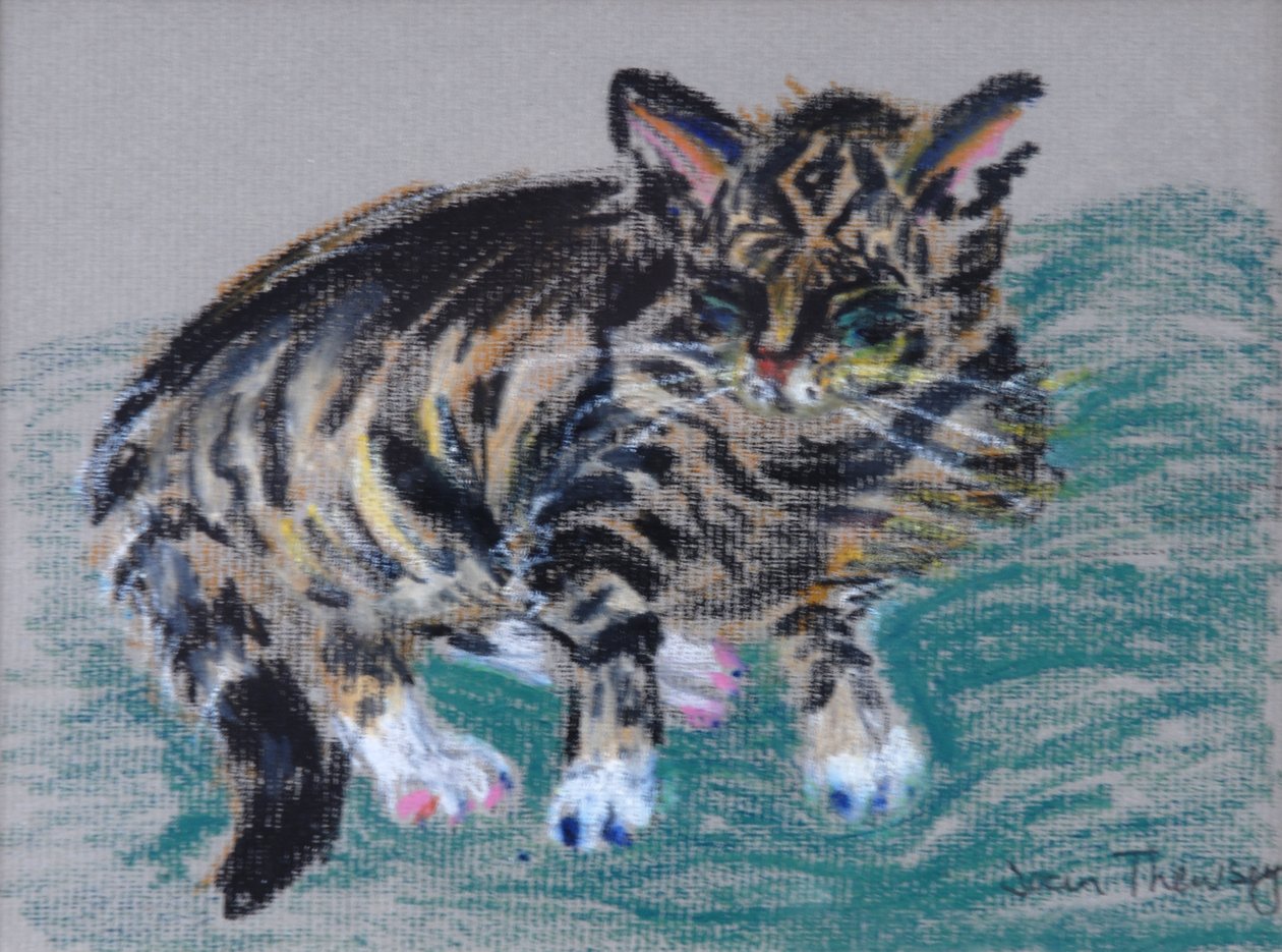 Getigerte Katze, 2005 von Joan Thewsey