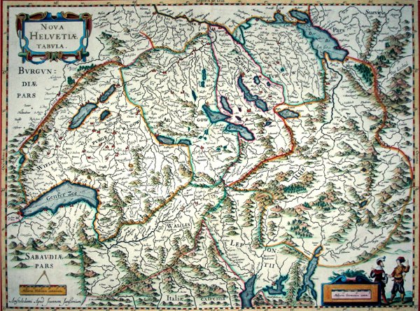 Neue Karte der Schweiz von Joannes Jansson