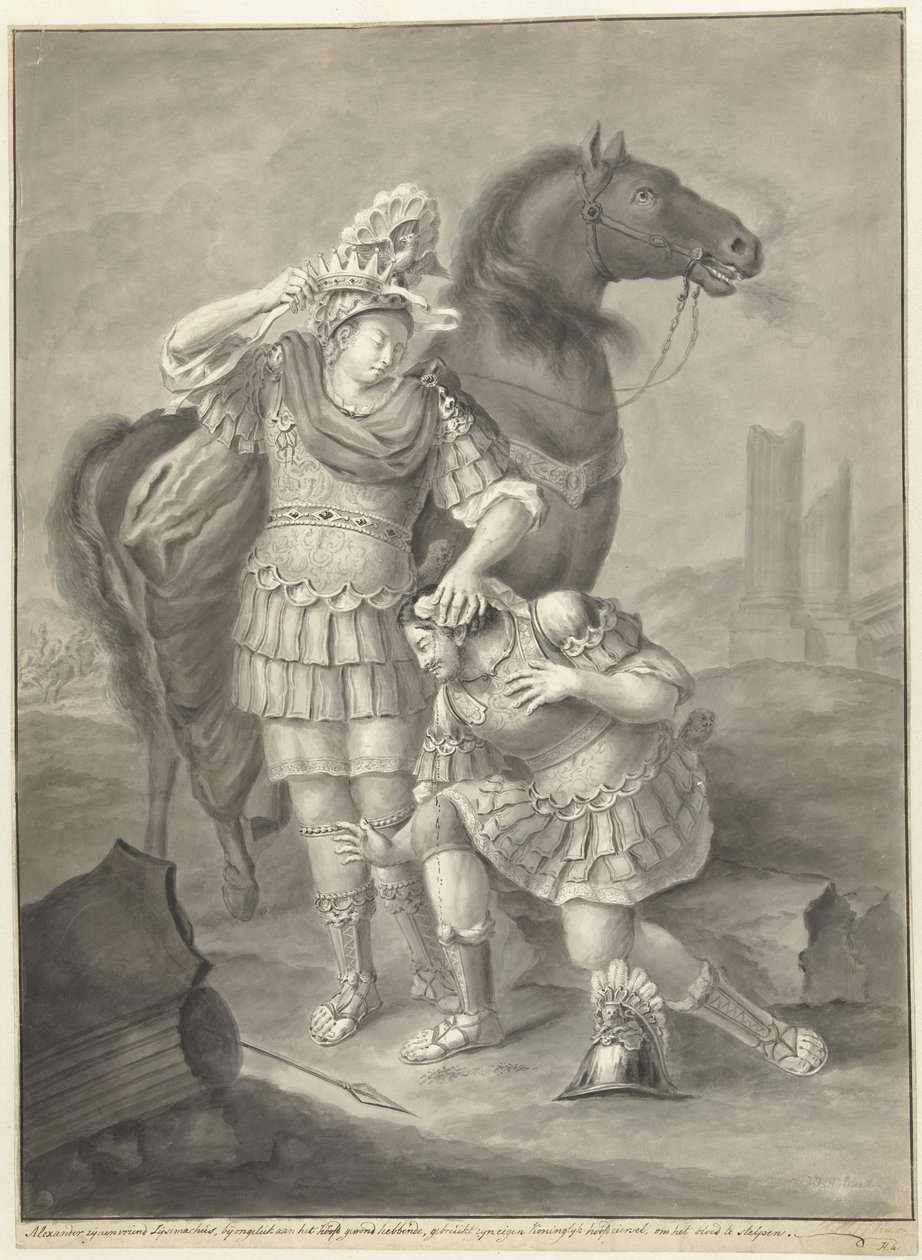 Alexander und Lysimachus von Joannis Jacobus Bijlaert