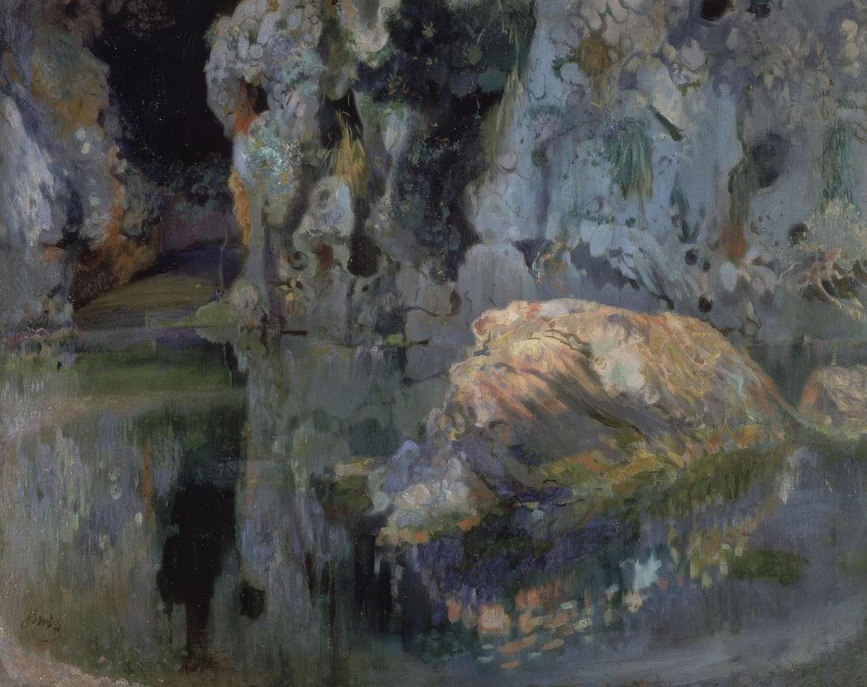 El roc de l’estany von Joaquim Mir i Trinxet
