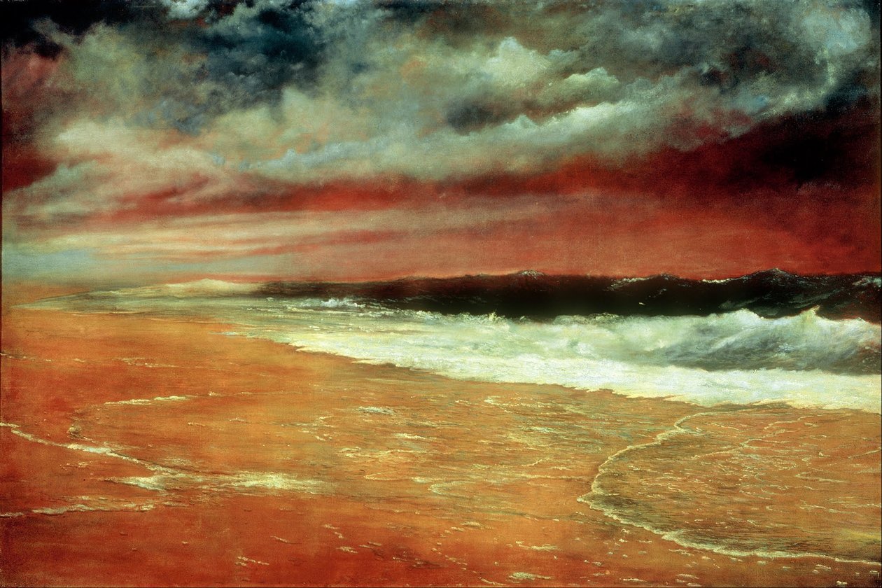 Später Nachmittag am Meer [Die rote Welle] von Joaquín Clausell