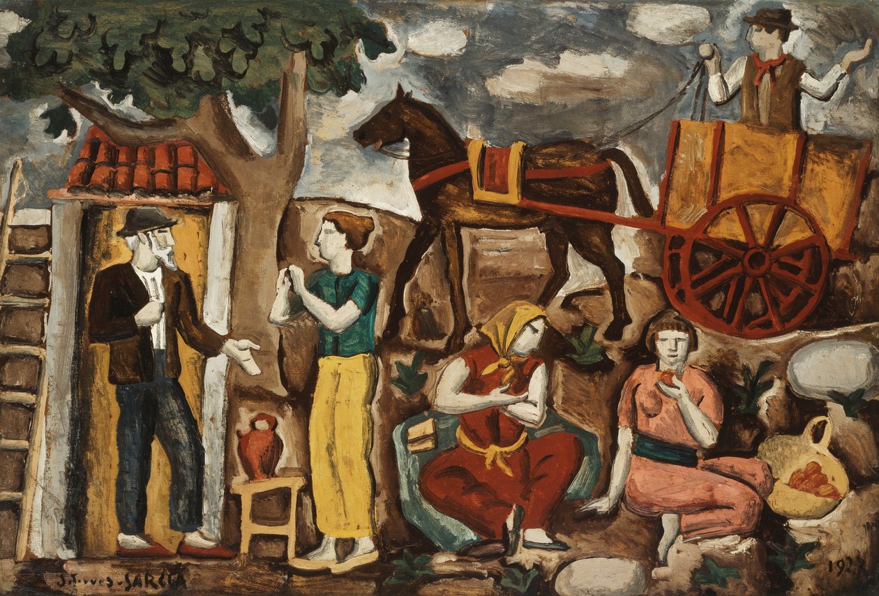Bauern; Campesinos von Joaquin Torres Garcia