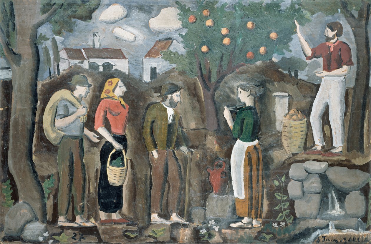 Die Apfelernte von Joaquin Torres Garcia