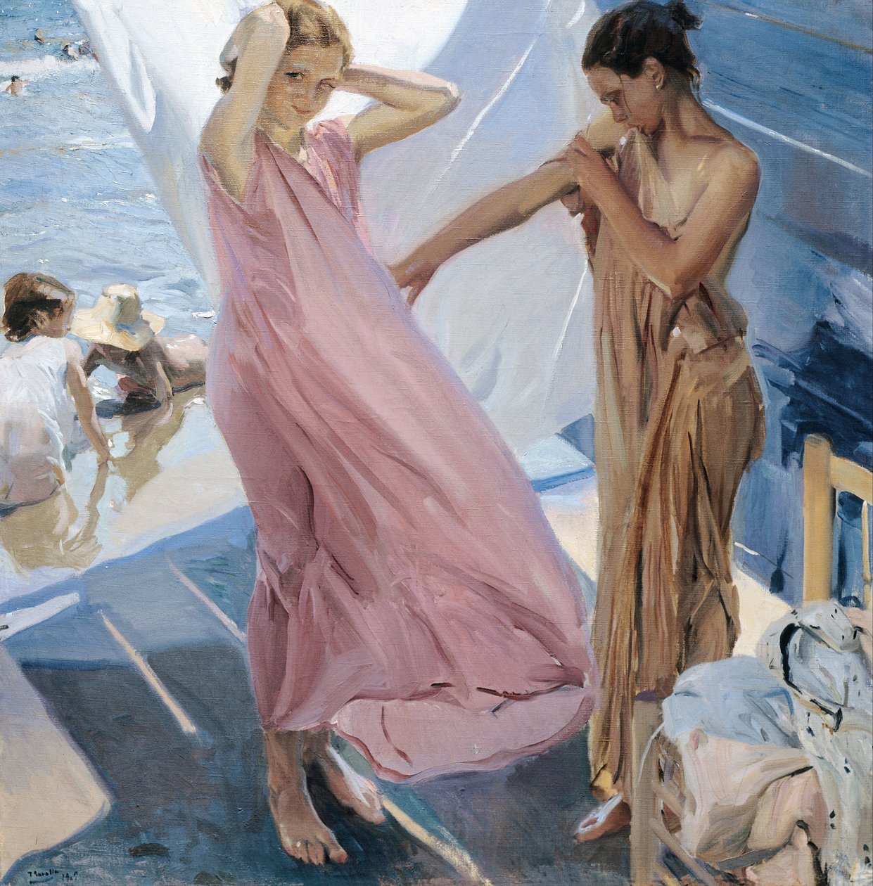 Nach dem Bad von Joaquín Sorolla