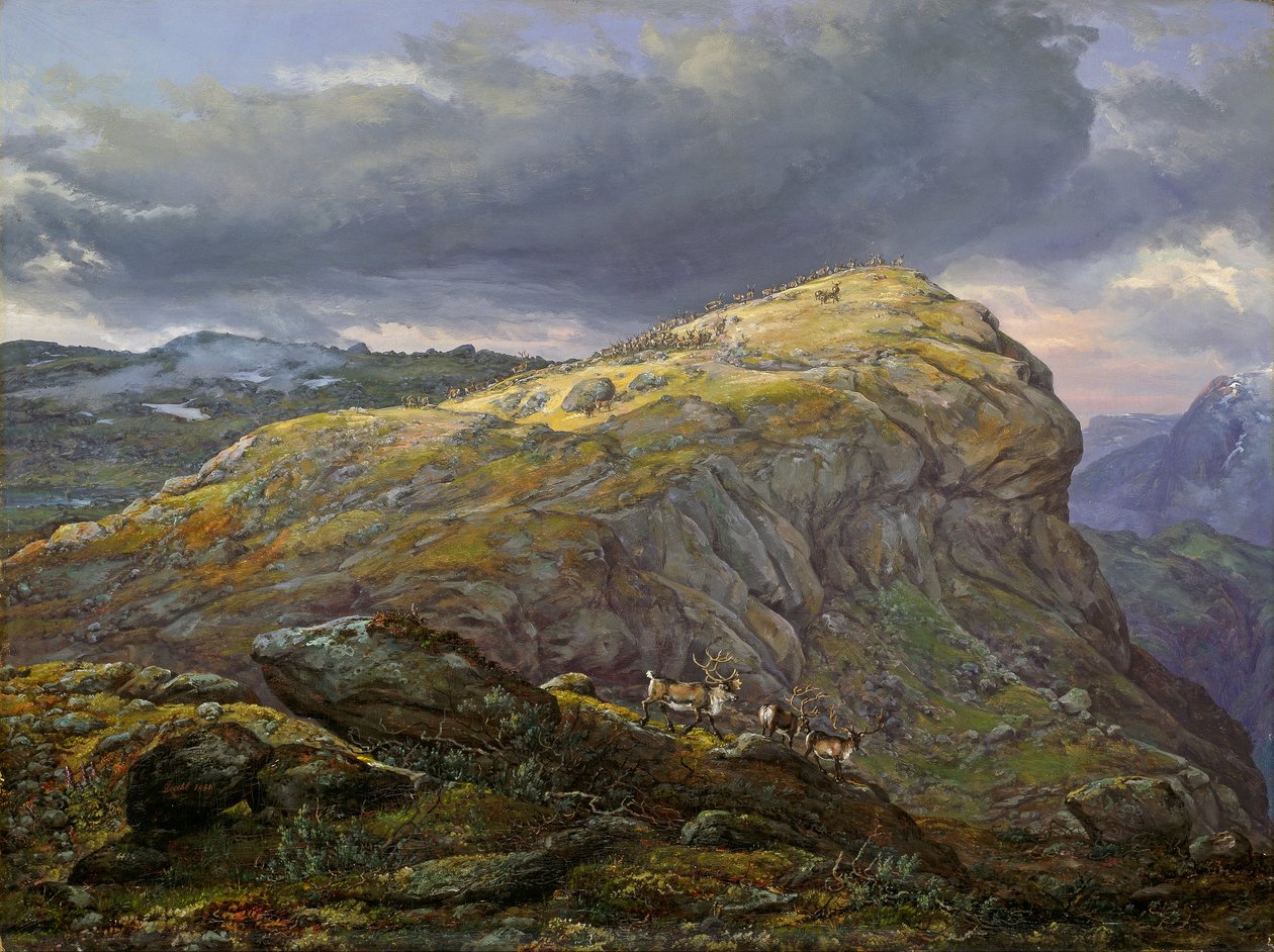 Stugunøset bei Filefjell von Johan Christian Dahl