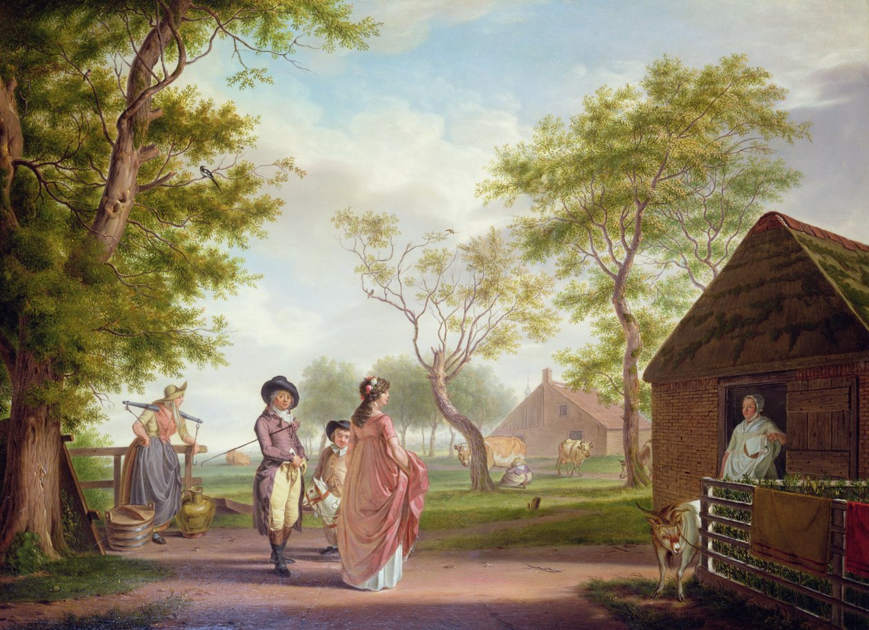 Landschaft mit Figuren von Johan Prey
