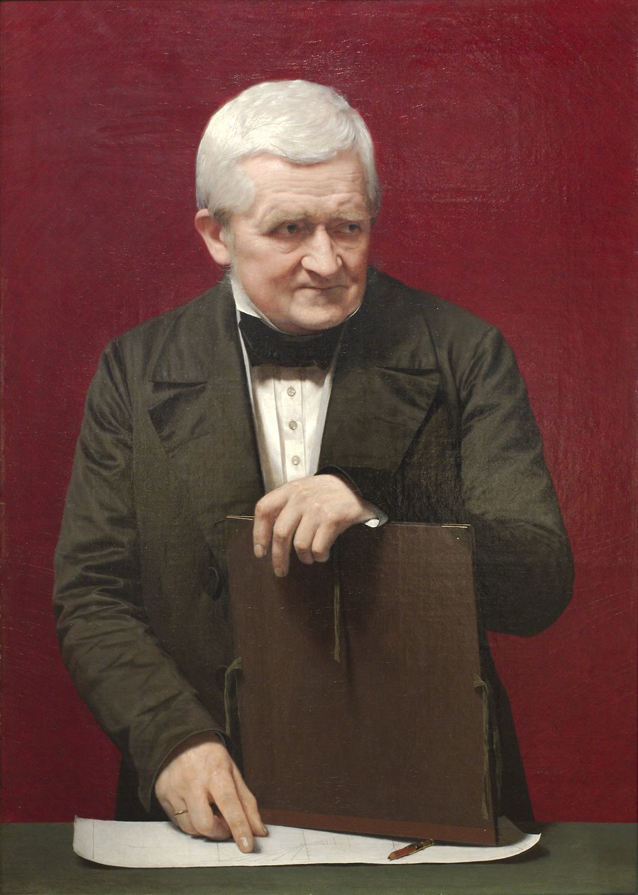 Porträt von C.W. Eckersberg von Johan Vilhelm Gertner