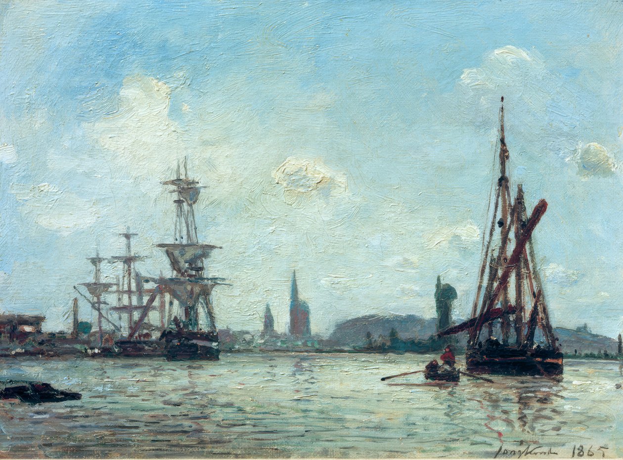 Die Seine bei Rouen von Johan Barthold Jongkind