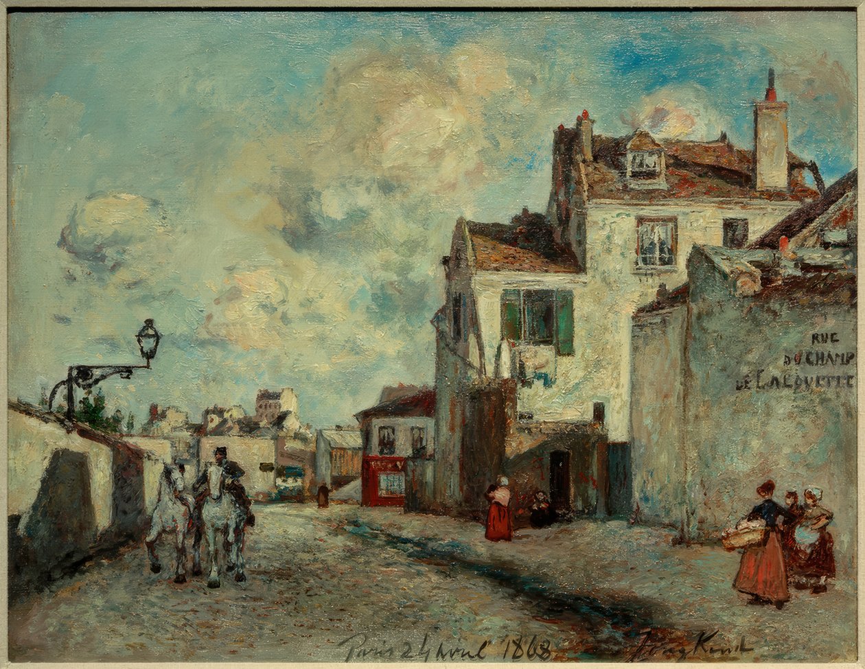 Rue du Champ-de-l’Alouette von Johan Barthold Jongkind