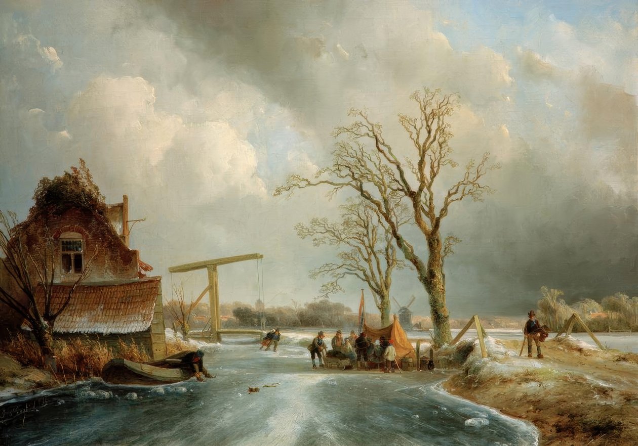 Winter in Holland von Johan Barthold Jongkind