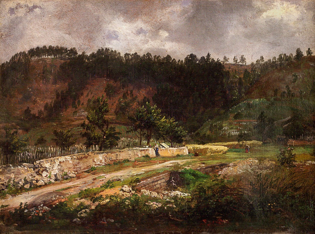 Straße bei Pillnitz von Johan Christian Dahl