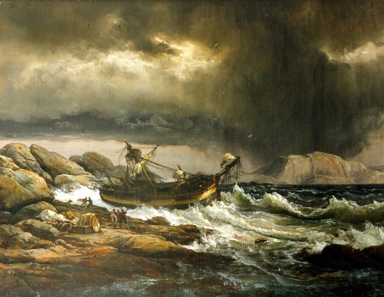 Schiffbruch von Johan Christian Dahl