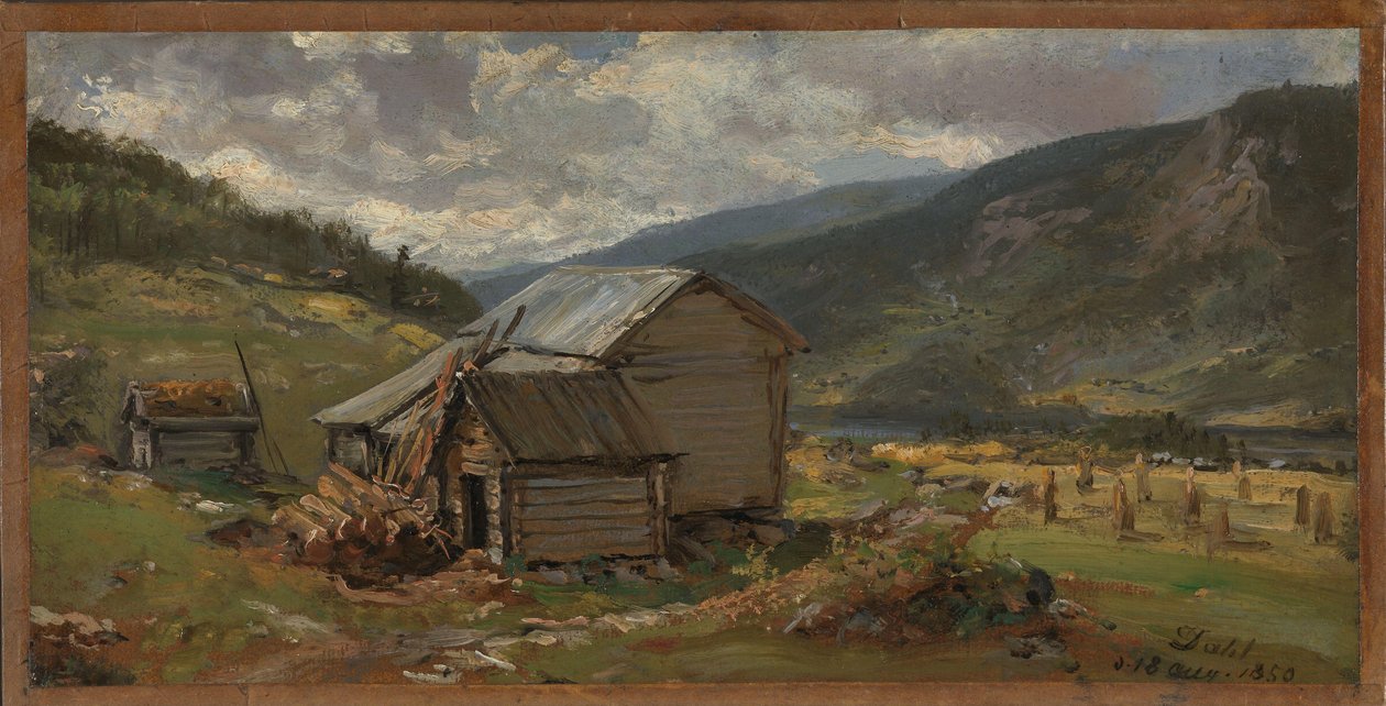Blick auf Hjelle in Valdres von Johan Christian Dahl