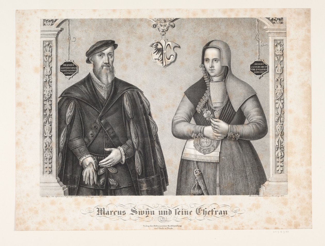 Marcus Swin og Hustru von Johan Friedrich Fritz