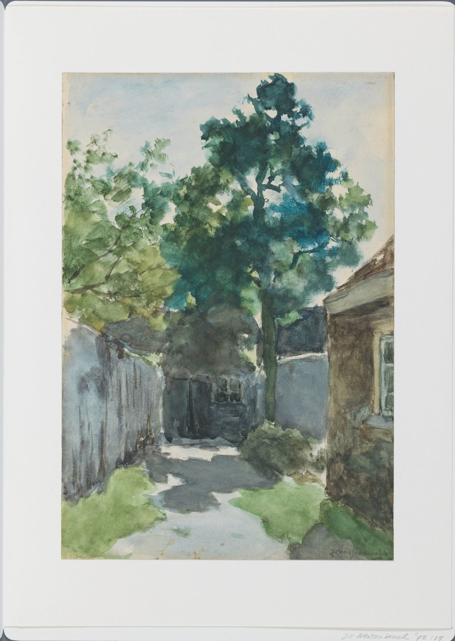 Sonniger Hof von Johan Hendrik Weissenbruch
