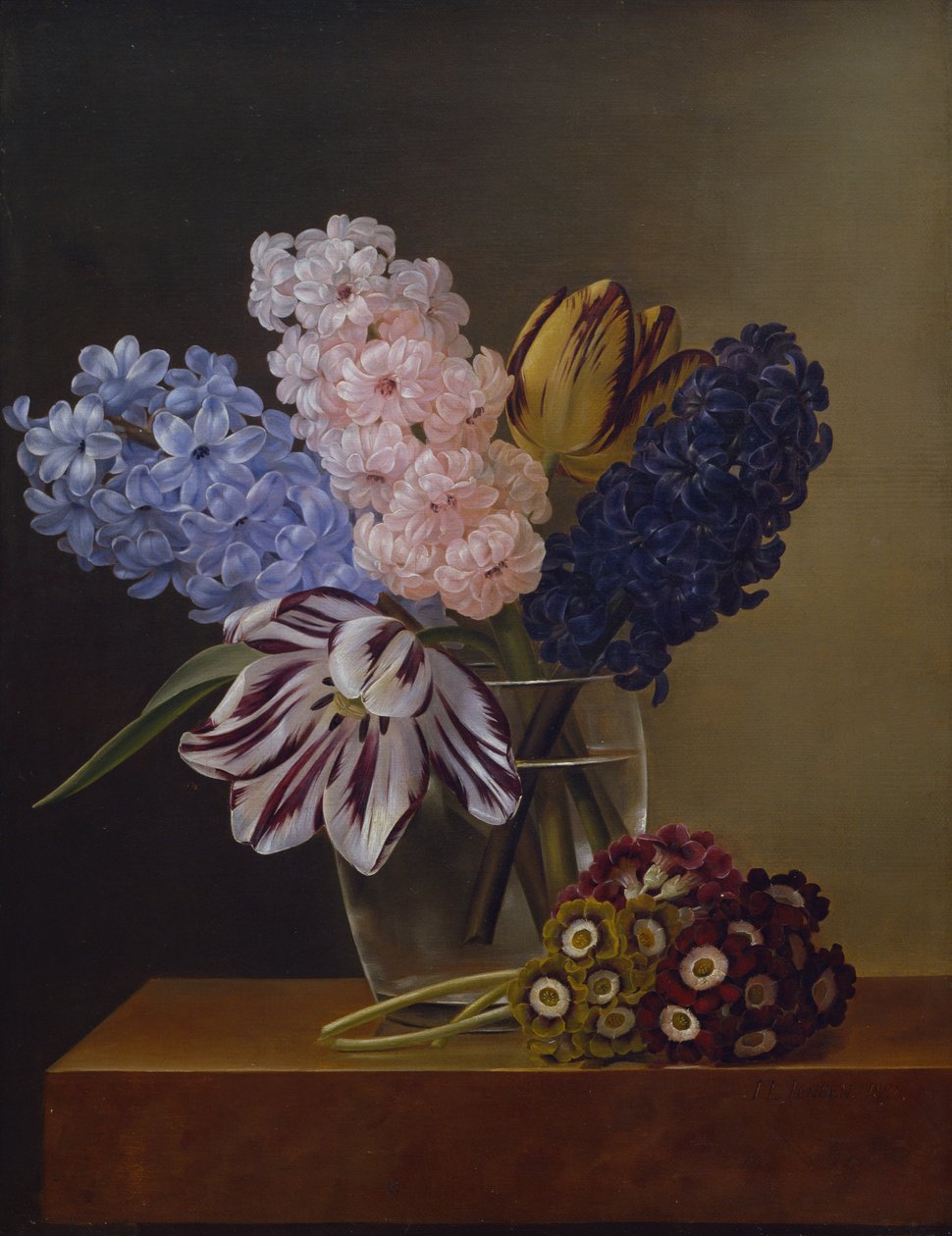Tulpen, Hyazinthen und Veilchen von Johan Laurents Jensen