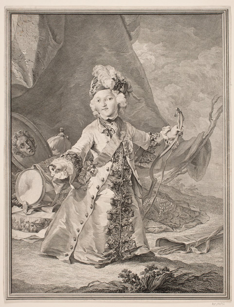 Christian VII. als Kind von Johan Martin Preisler