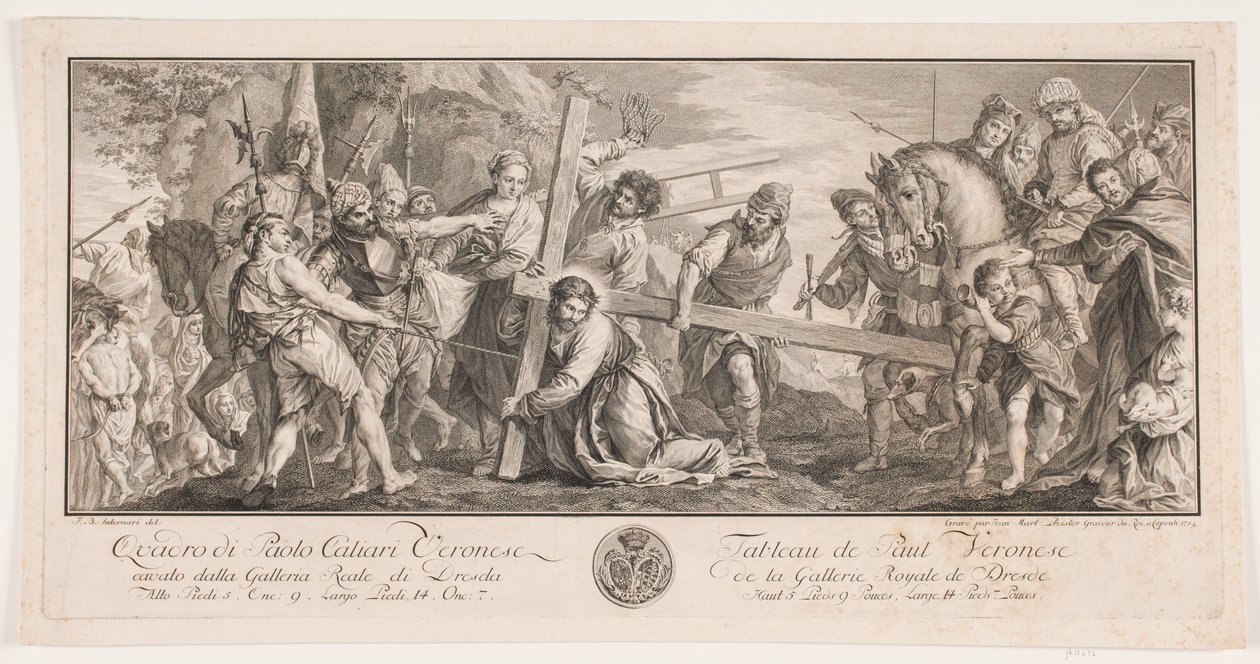 Der Weg nach Golgatha von Johan Martin Preisler