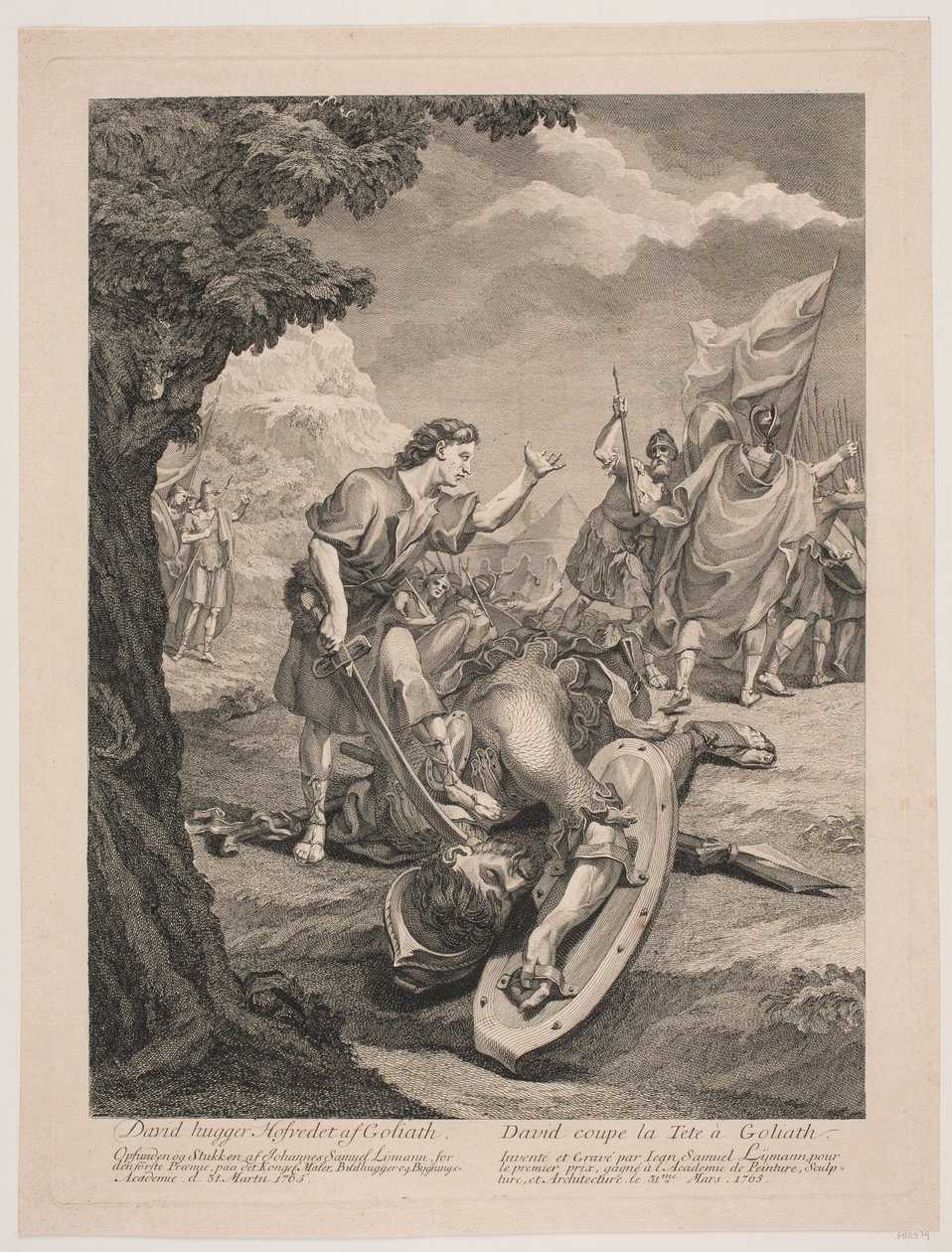 David und Goliath von Johan Samuel Lymann