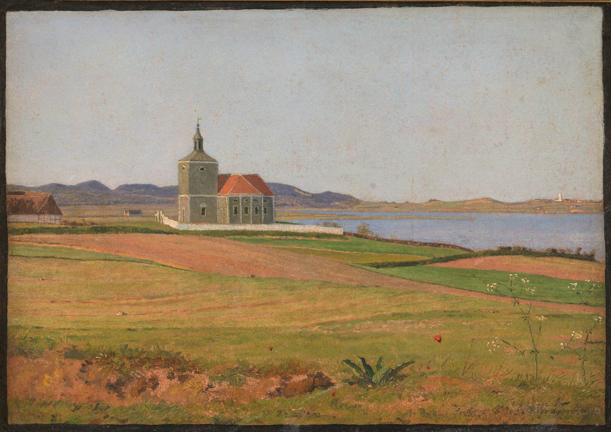 Vinderød Kirche bei Frederiksværk von Johan Thomas Lundbye