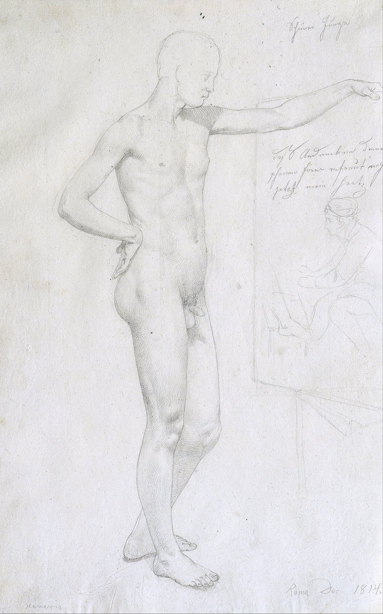 Hübscher Junge von Johann Evangelist Scheffer von Leonhartshof