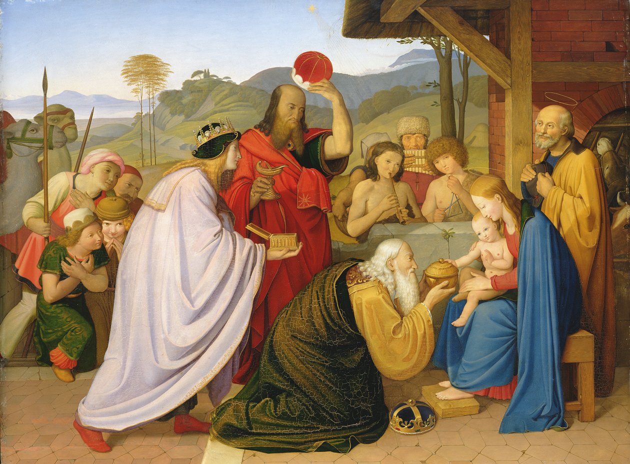 Die Anbetung der Könige, 1813 von Friedrich Overbeck