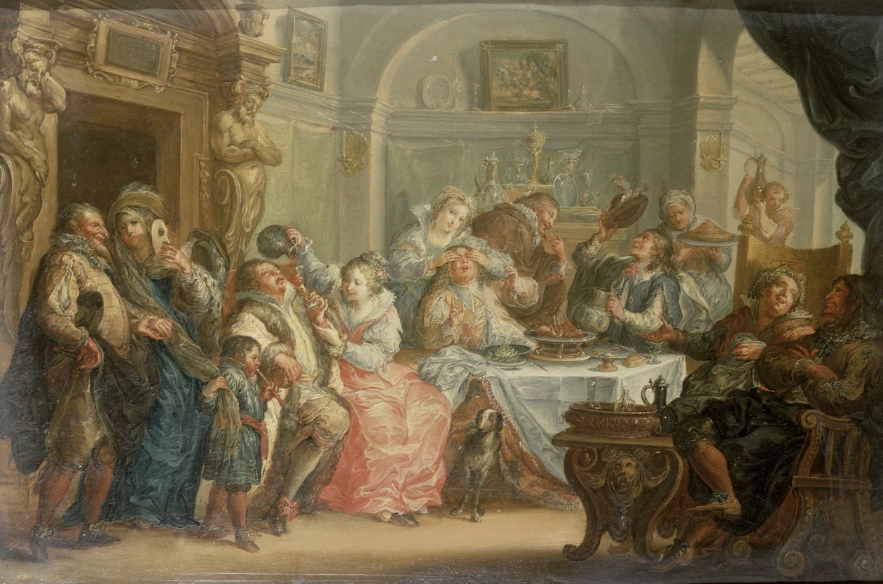 Fete Champetre (eines von einem Paar) von Johann Georg Platzer