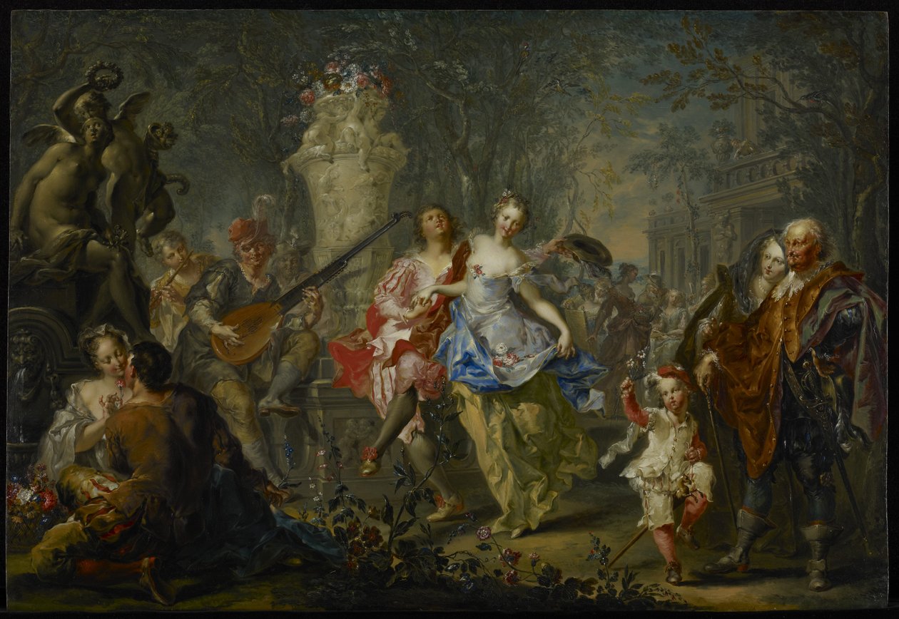 Die Freuden der Jahreszeiten: Frühling, ca. 1730 von Johann Georg Platzer