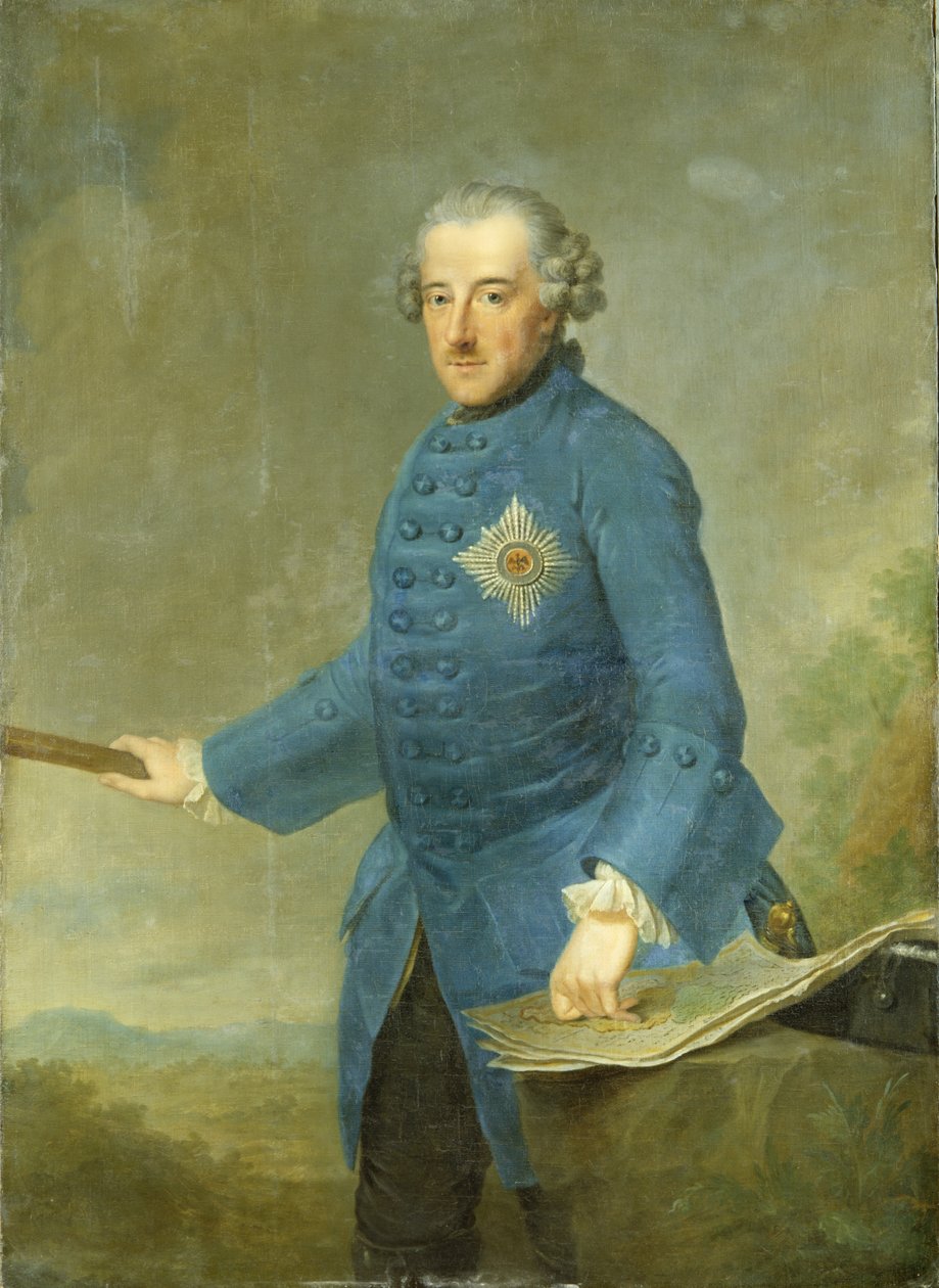 Friedrich II. der Große von Preußen, ca. 1770 von Johann Georg Ziesenis
