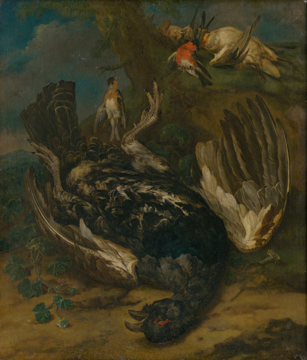 Stillleben mit Auerhahn von Johann Georg de Hamilton  