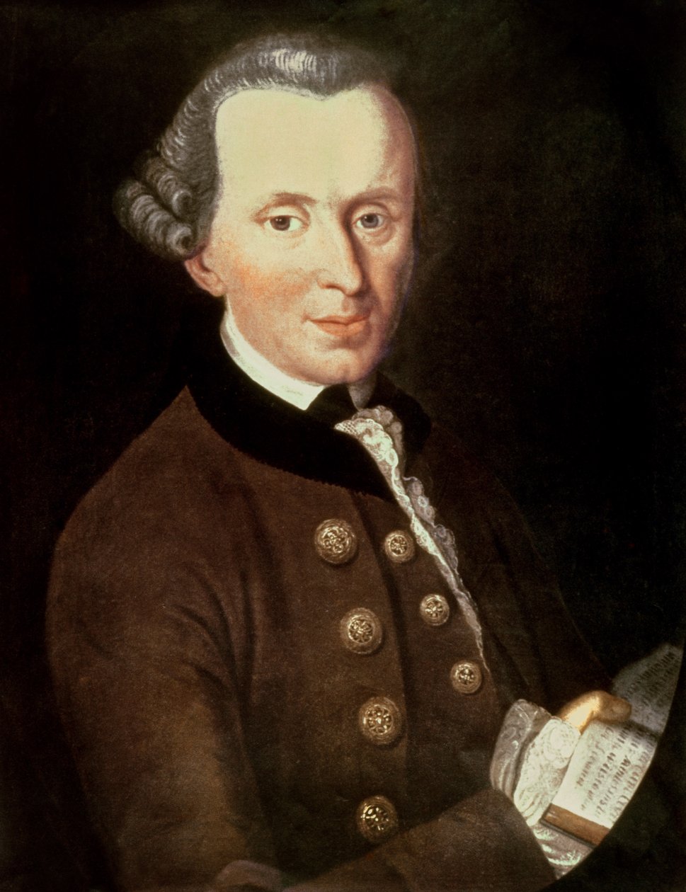 Porträt von Immanuel Kant, 1768 von Johann Gottlieb Becker
