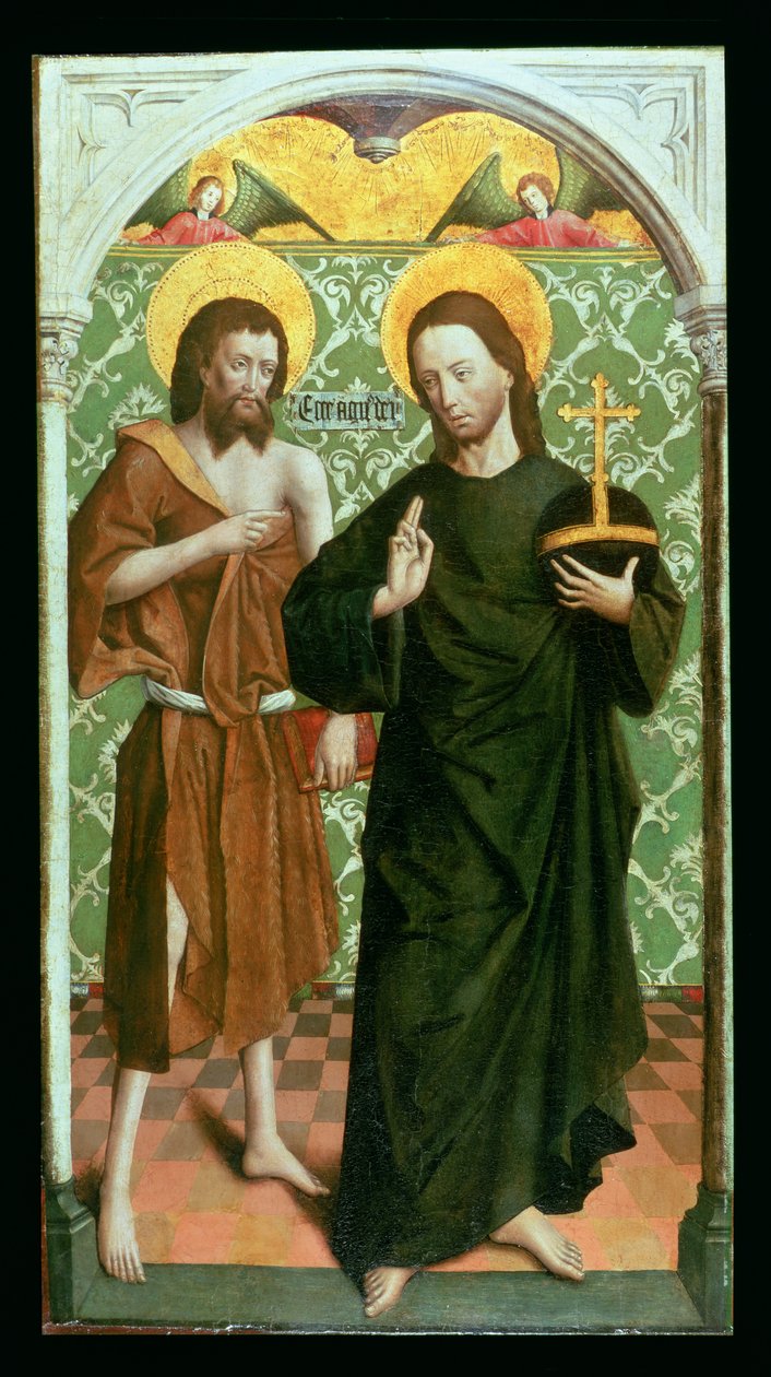 Christus und Johannes der Täufer von Johann Koerbecke