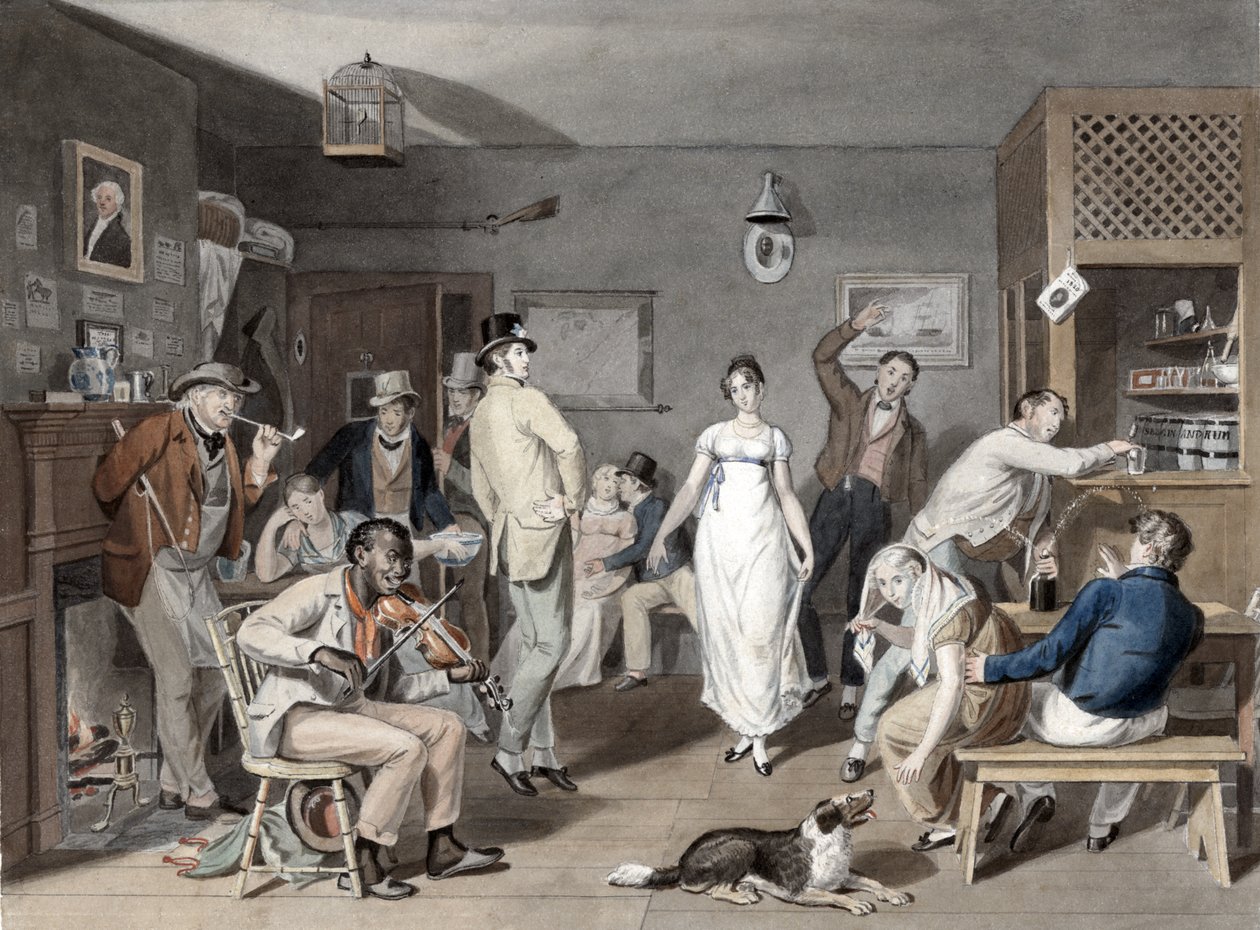 Ländertanz, ca. 1820 von Johann Ludwig Krimmel