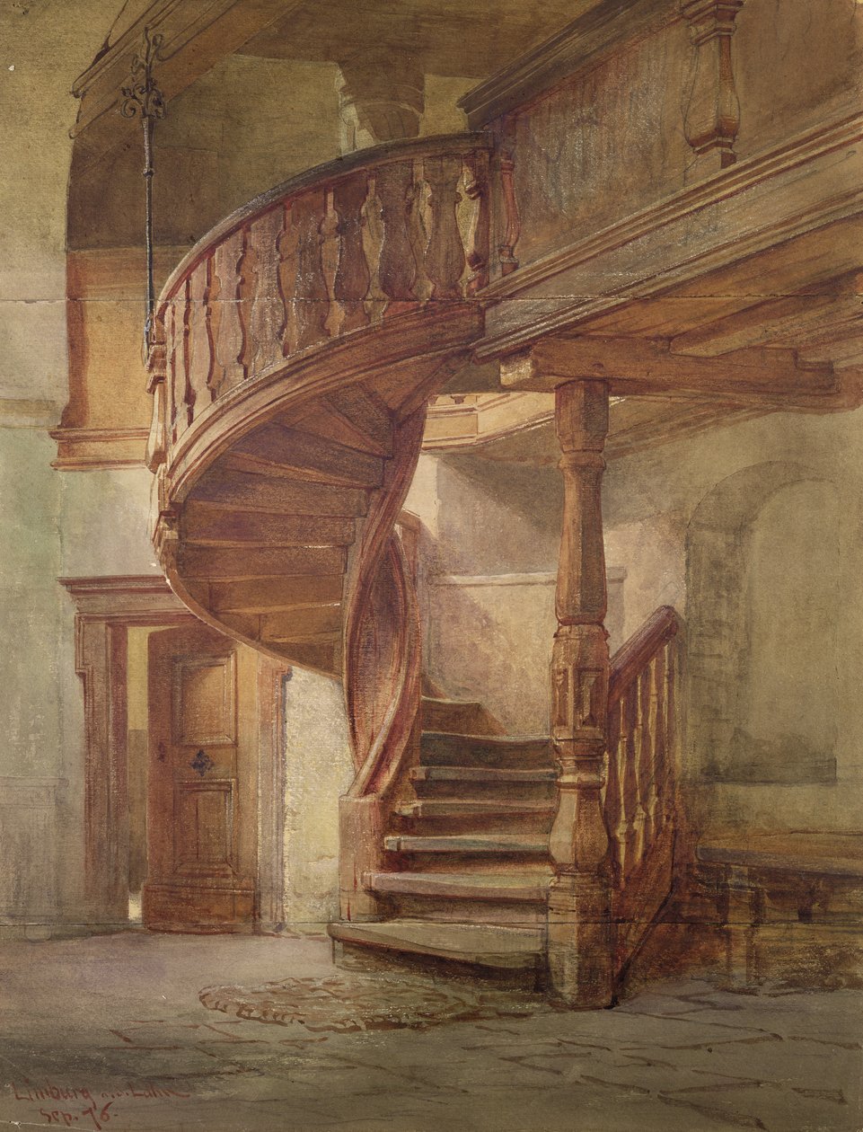 Spiral-Treppe. Limburg an der Lahn von Johann Martin Gensler
