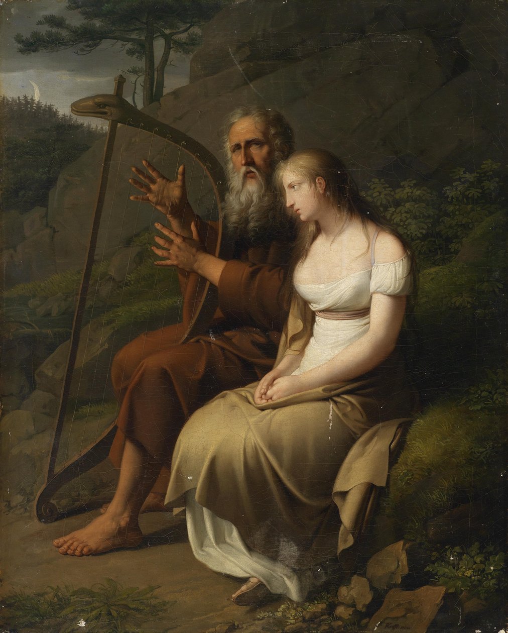 Ossian und Malvina von Johann Peter Krafft