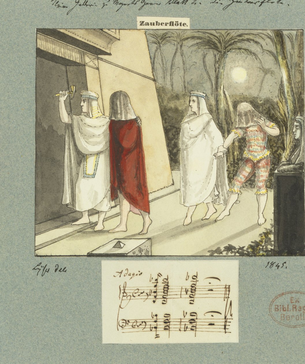 Illustration zu Mozarts 