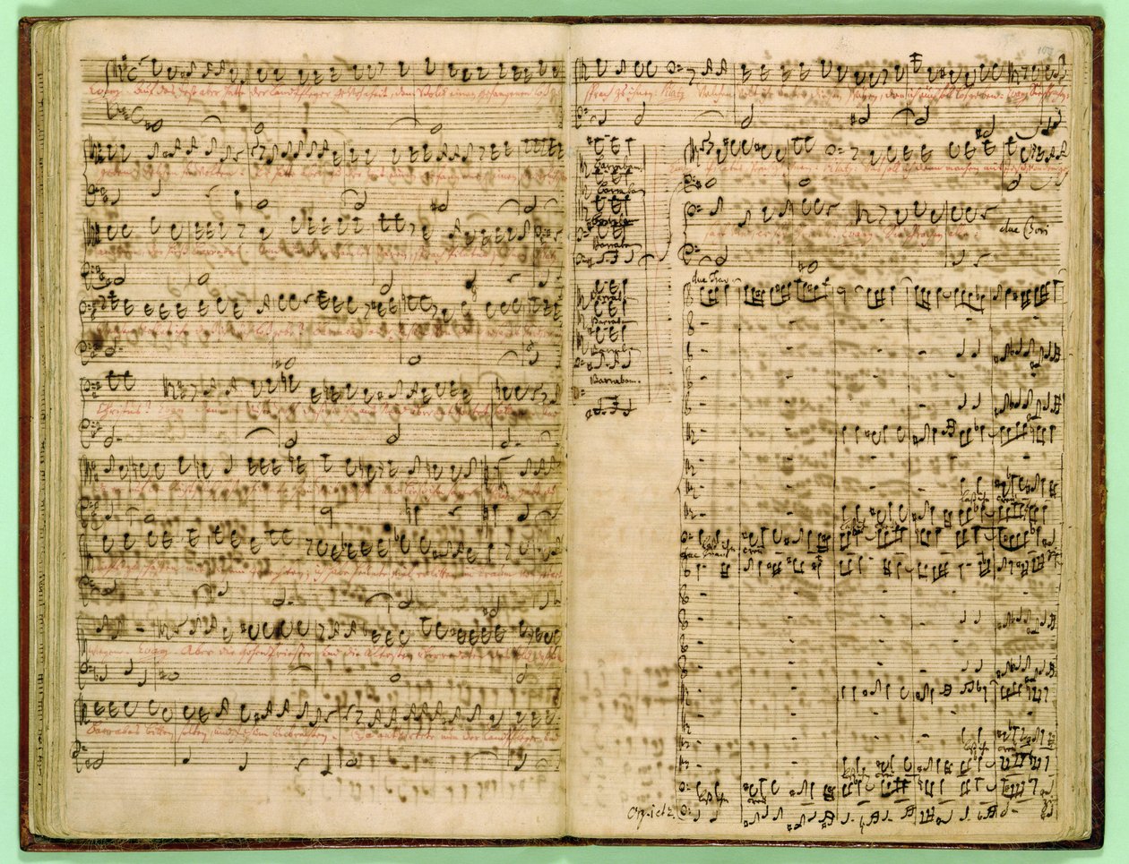 Seiten aus der Partitur der 