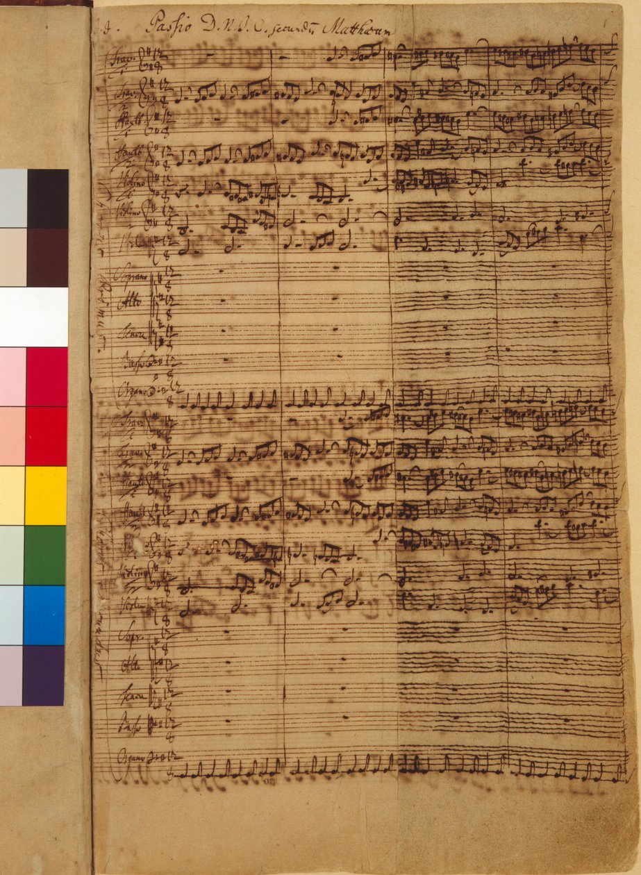 Passio Domini nostri J.C. secundum Evangelistam MATTHAEUM BWV 244, 1730er Jahre von Johann Sebastian Bach