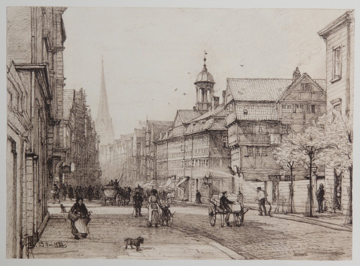Spitalerstraße von Johann Theobald Riefesell