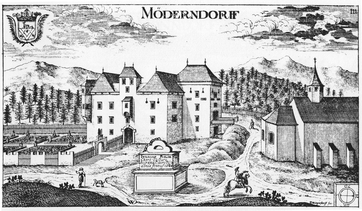 Schloss Möderndorf in Maria Saal von Johann Weikhard von Valvasor
